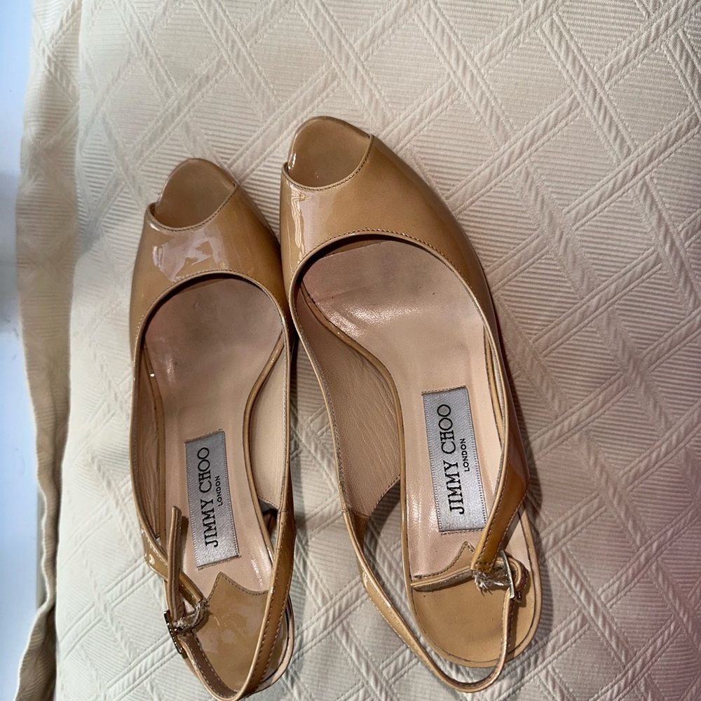 Jimmy Choo camel color/cream Heels for Women